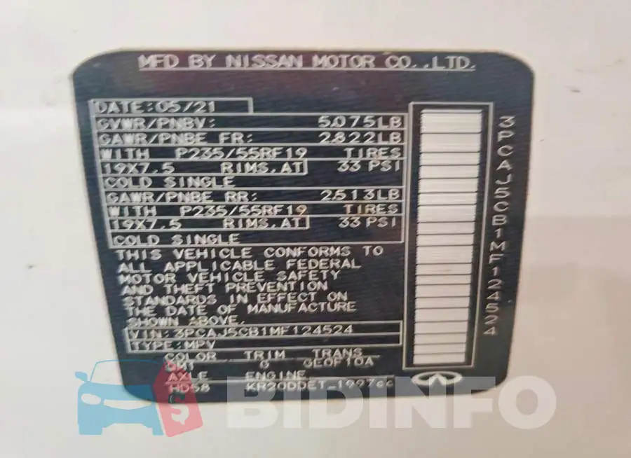 3PCAJ5CB1MF124524 Photo# 14