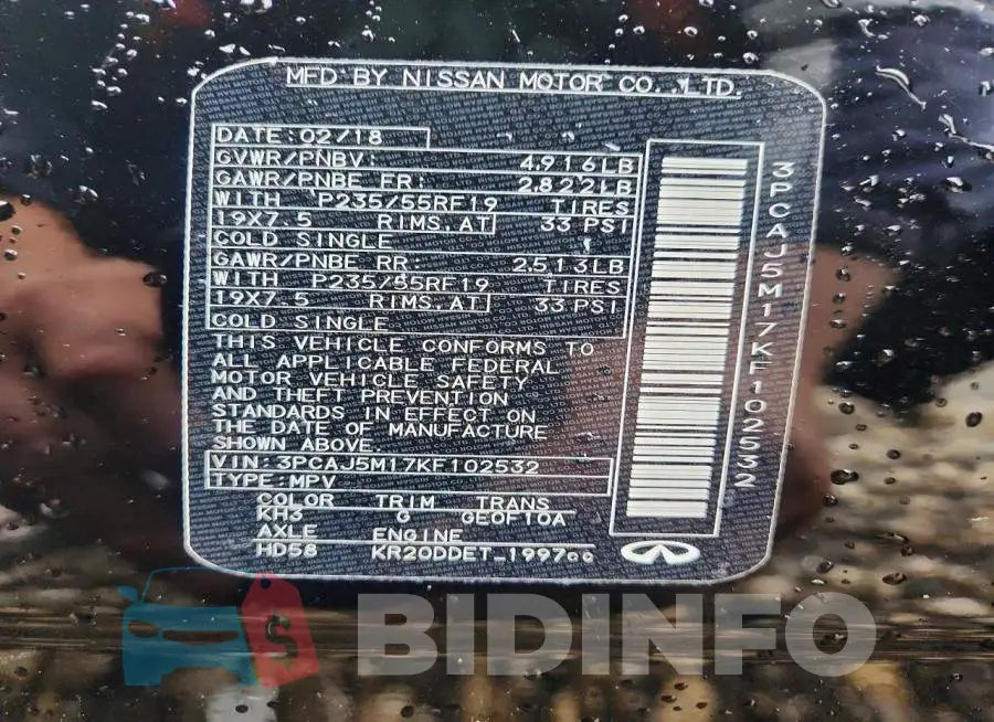 3PCAJ5M17KF102532 Photo# 12