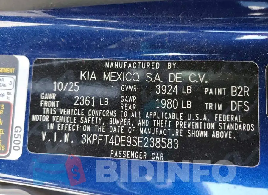 3KPFT4DE9SE238583 Photo# 12
