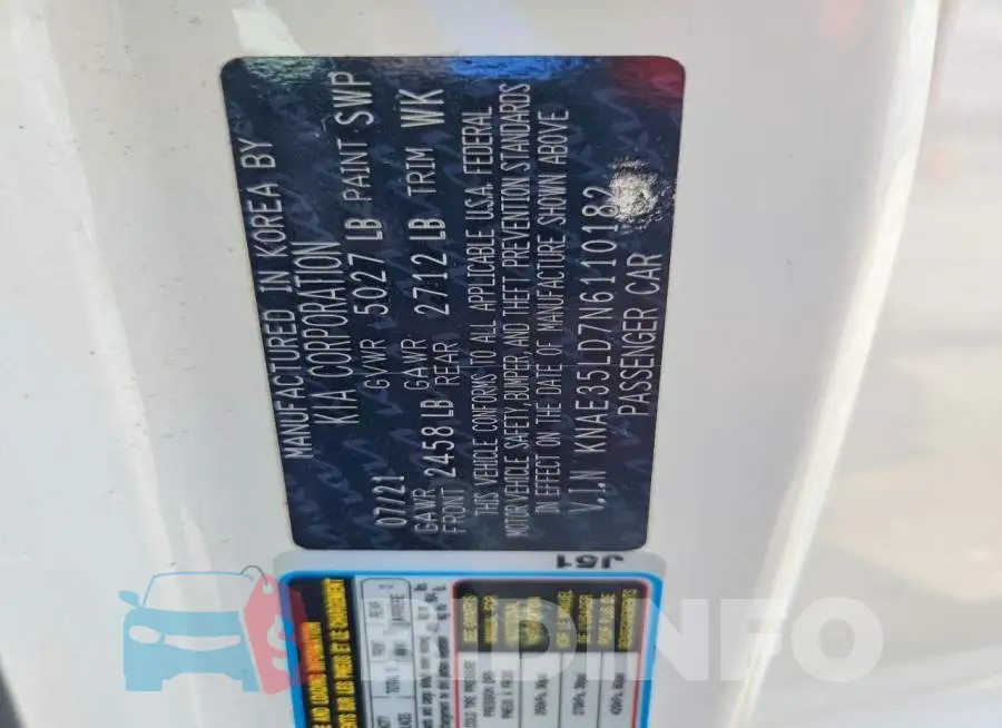 KNAE35LD7N6110182 Photo# 12
