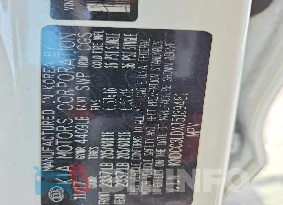 KNDCC3LDXJ5139481 Photo# 12