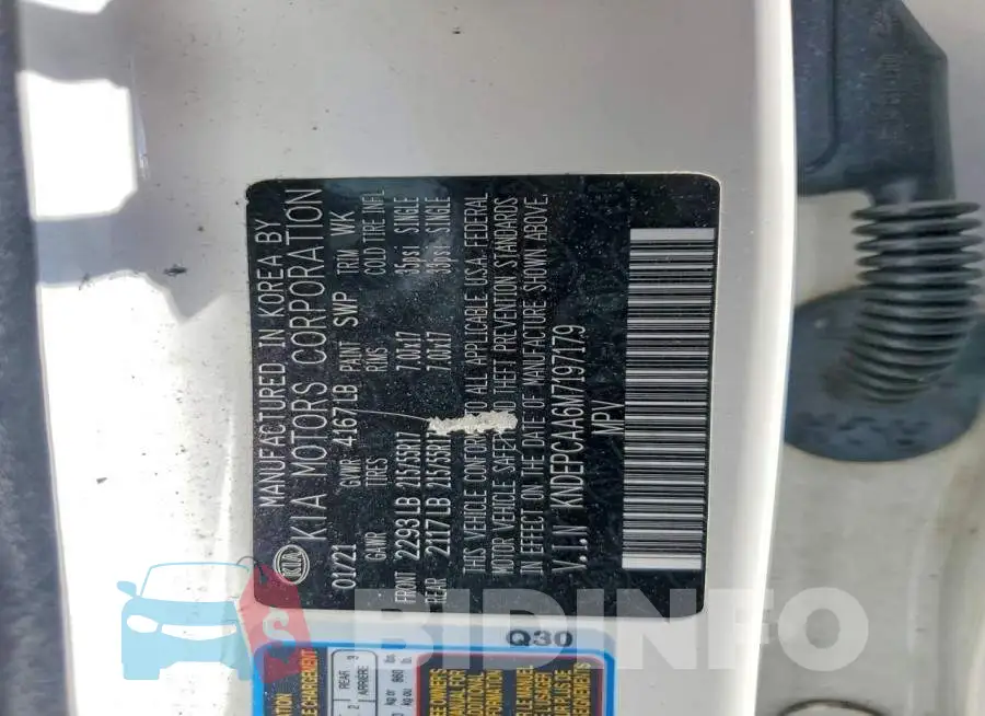 KNDEPCAA6M7197179 Photo# 13