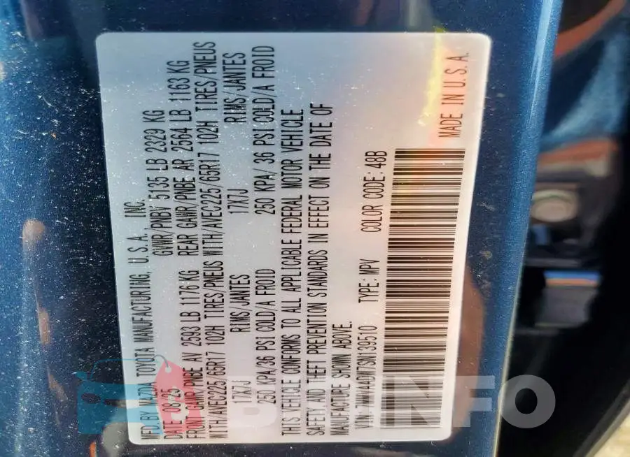 7MMVAADW7SN139510 Photo# 14