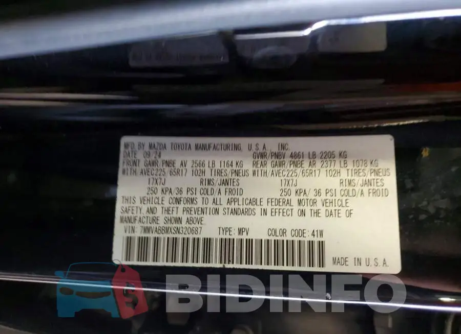 7MMVABBMXSN320687 Photo# 13