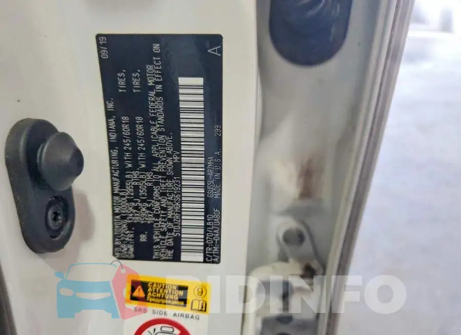 5TDJZRFH6KS619231 Photo# 13