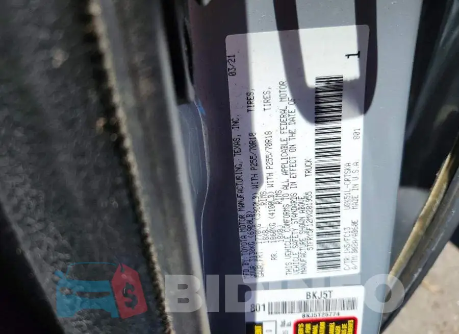 5TFRY5F12MX281955 Photo# 12