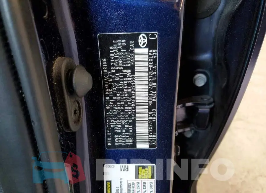5YFEPMAE9NP391553 Photo# 12