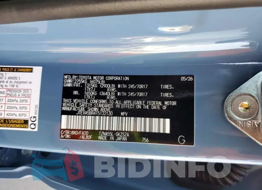 JTEVA5BR4T5132130 Photo# 13