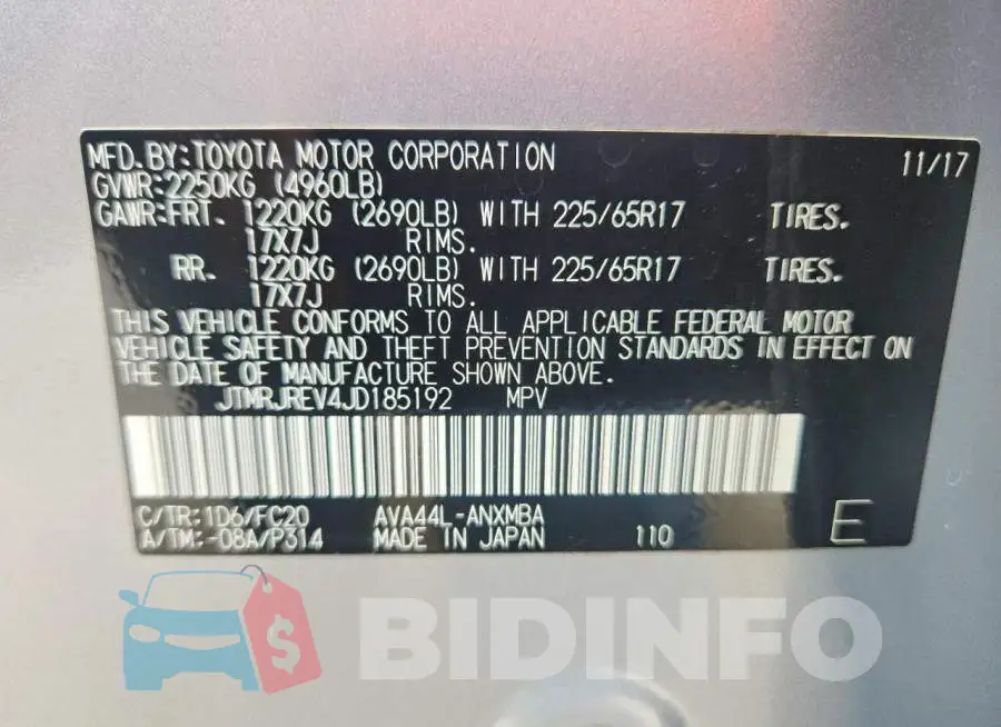JTMRJREV4JD185192 Photo# 13