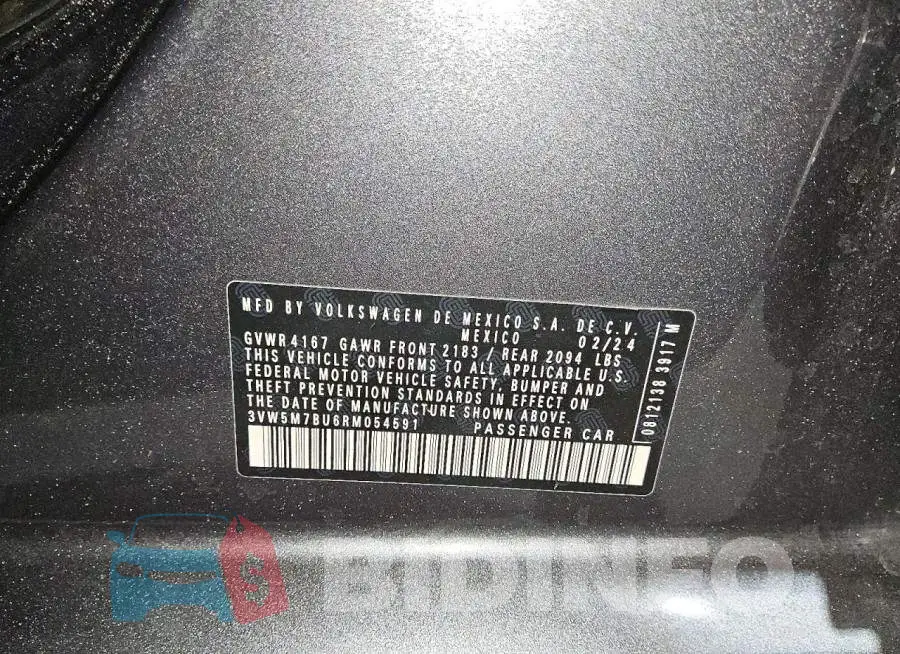 3VW5M7BU6RM054591 Photo# 12