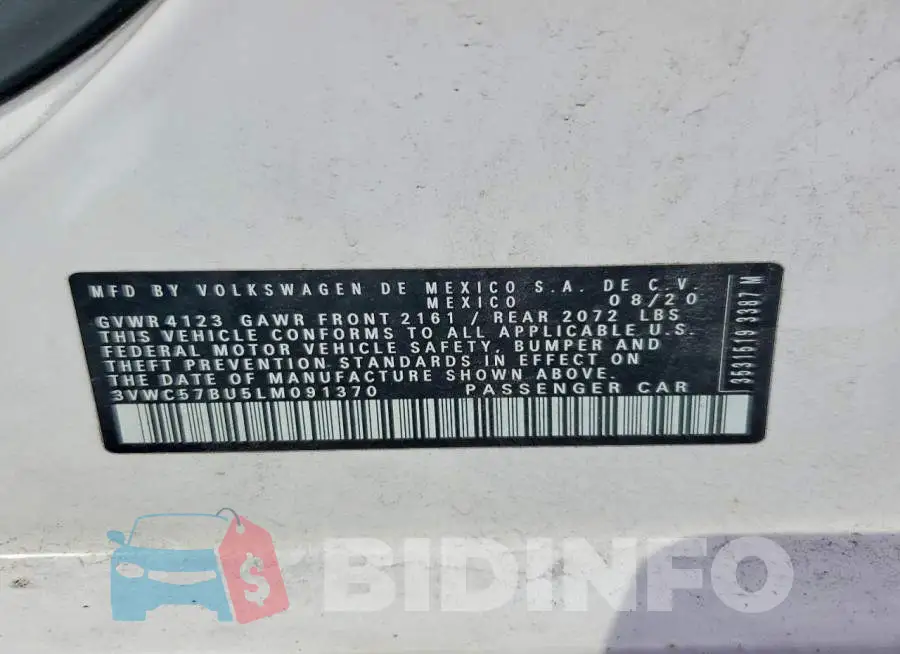 3VWC57BU5LM091370 Photo# 12