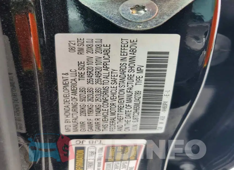 5J8TC2H65ML042789 Photo# 13