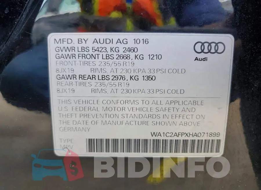 WA1C2AFPXHA071899 Photo# 13