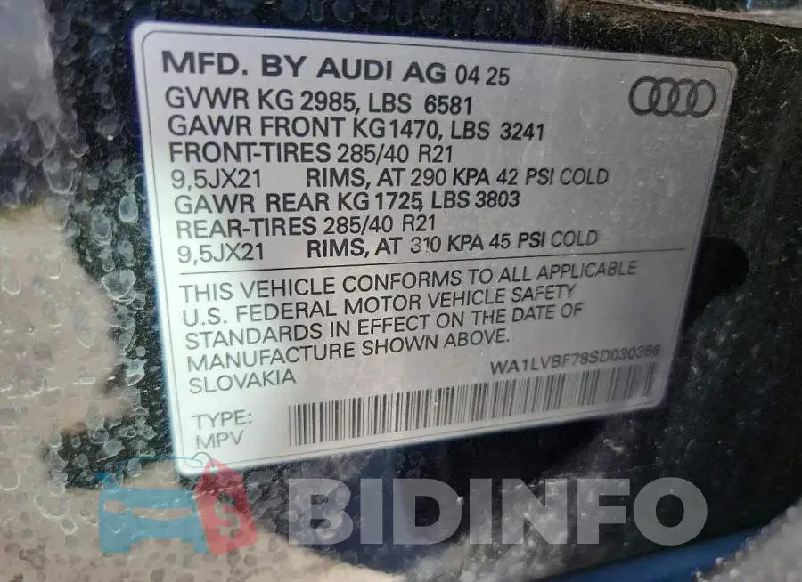 WA1LVBF78SD030366 Photo# 14