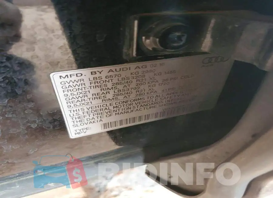 WA1VAAF7XHD009378 Photo# 12