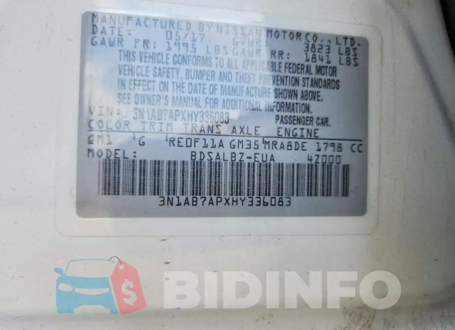 3N1AB7APXHY336083 Photo# 12