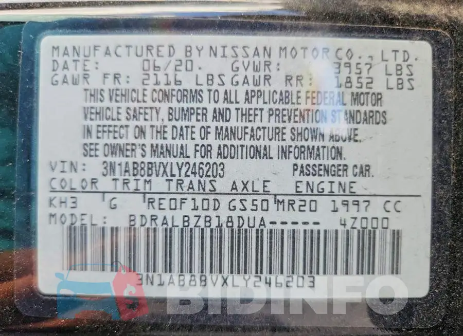 3N1AB8BVXLY246203 Photo# 12