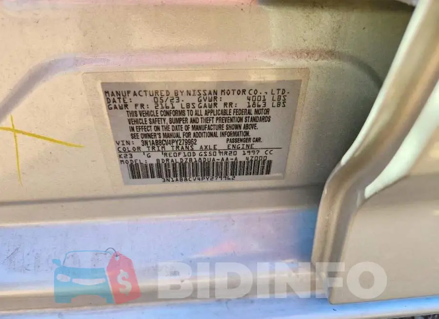 3N1AB8CV4PY279962 Photo# 13