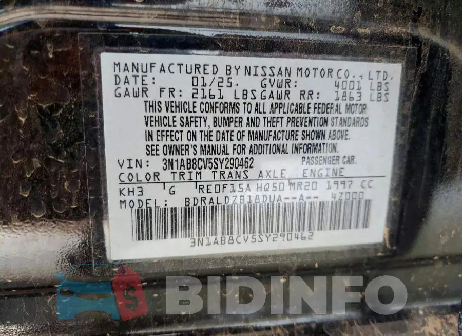 3N1AB8CV5SY290462 Photo# 13