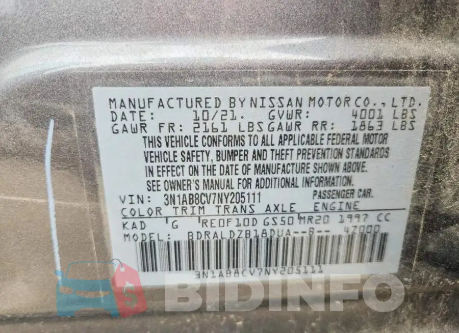 3N1AB8CV7NY205111 Photo# 12