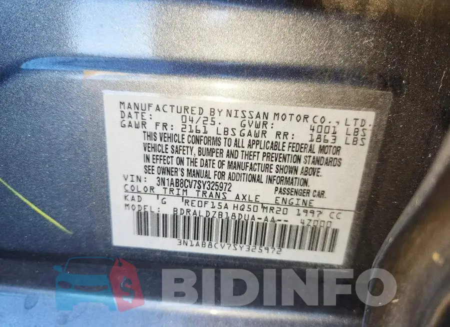 3N1AB8CV7SY325972 Photo# 12