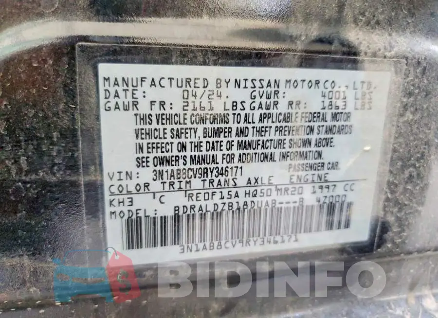 3N1AB8CV9RY346171 Photo# 13