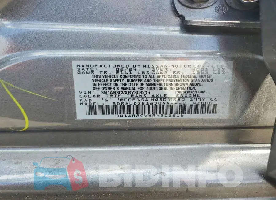3N1AB8CVXRY303216 Photo# 13