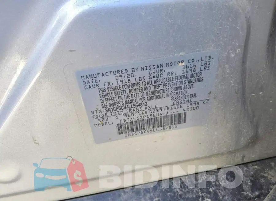 3N1CP5CV4LL554813 Photo# 13