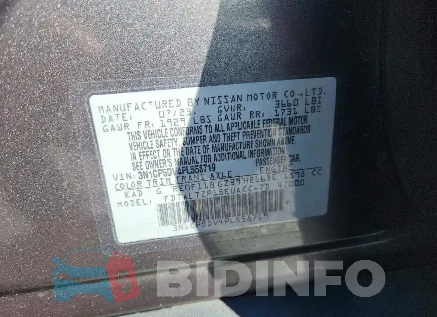 3N1CP5DV4PL558719 Photo# 12