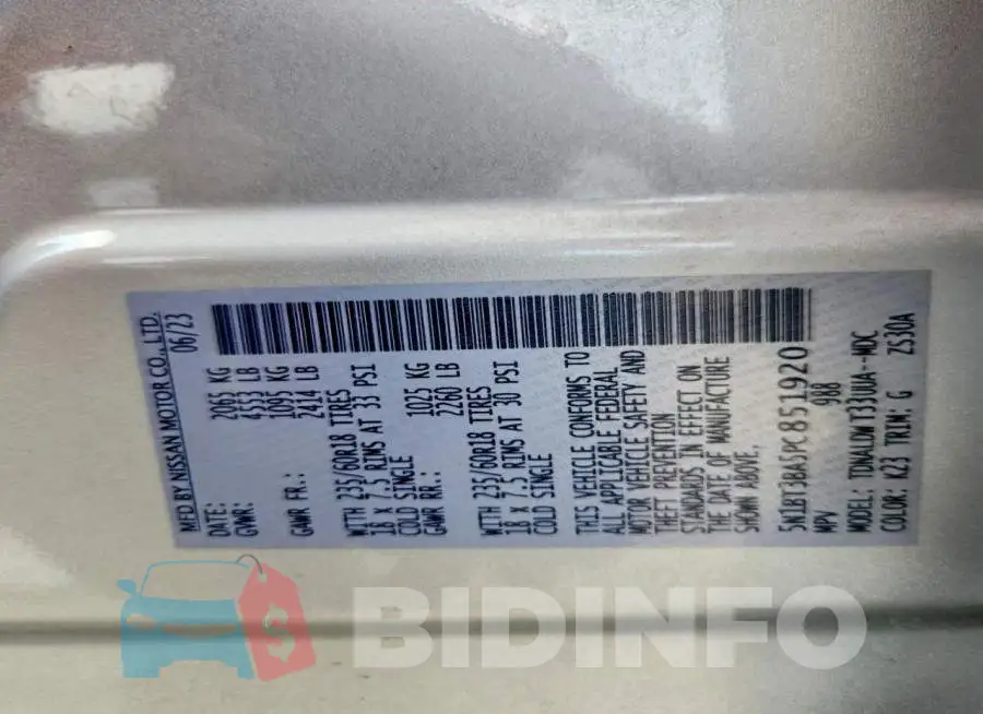 5N1BT3BA5PC851920 Photo# 13