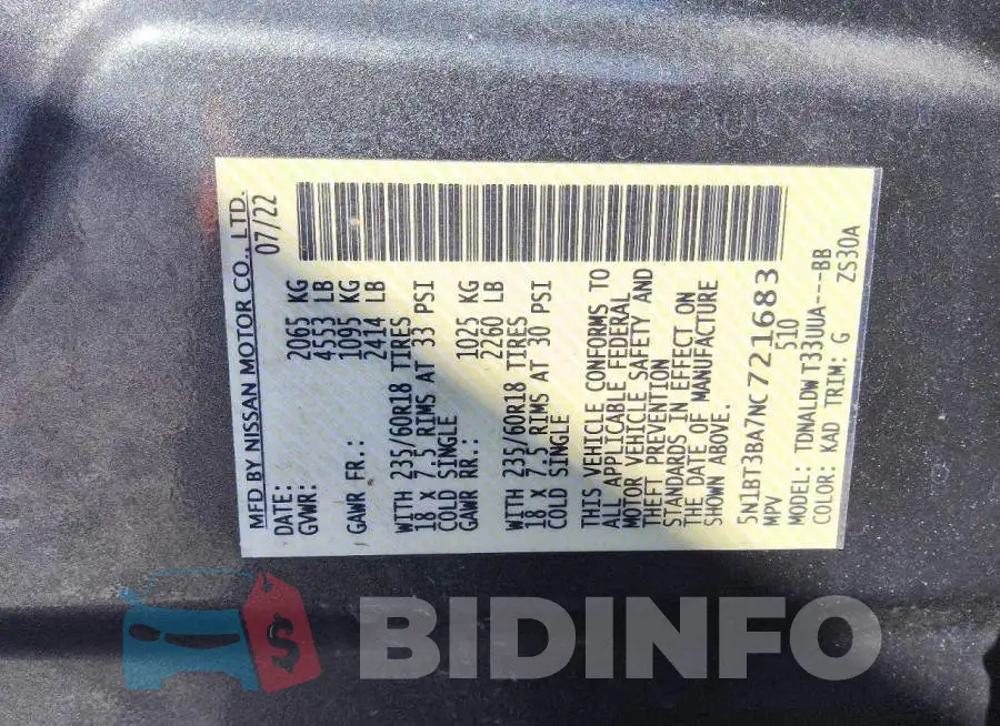 5N1BT3BA7NC721683 Photo# 13