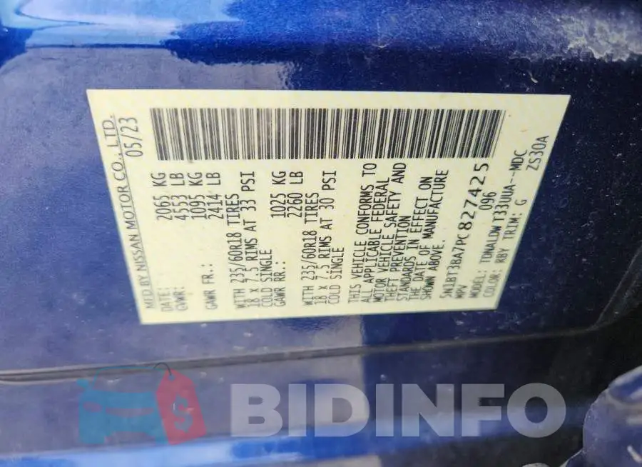 5N1BT3BA7PC827425 Photo# 13