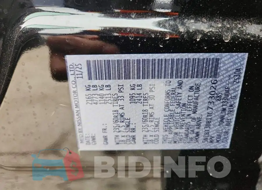 5N1BT3BB1TC733026 Photo# 13