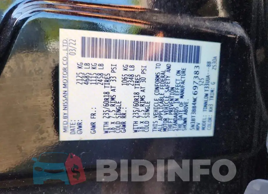 5N1BT3BB4NC697383 Photo# 12