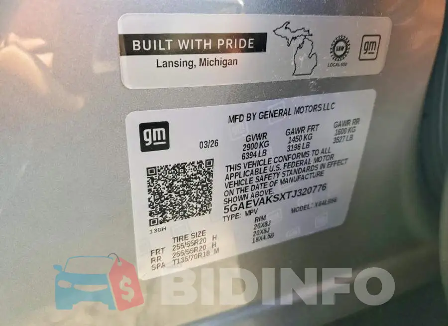 5GAEVAKSXTJ320776 Photo# 13