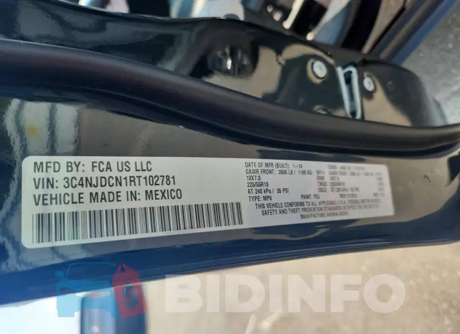 3C4NJDCN1RT102781 Photo# 13