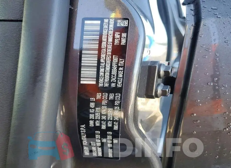 ZACCJBBB4HPF60677 Photo# 13