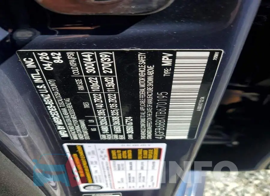 4JGFB6BBXTB670195 Photo# 13