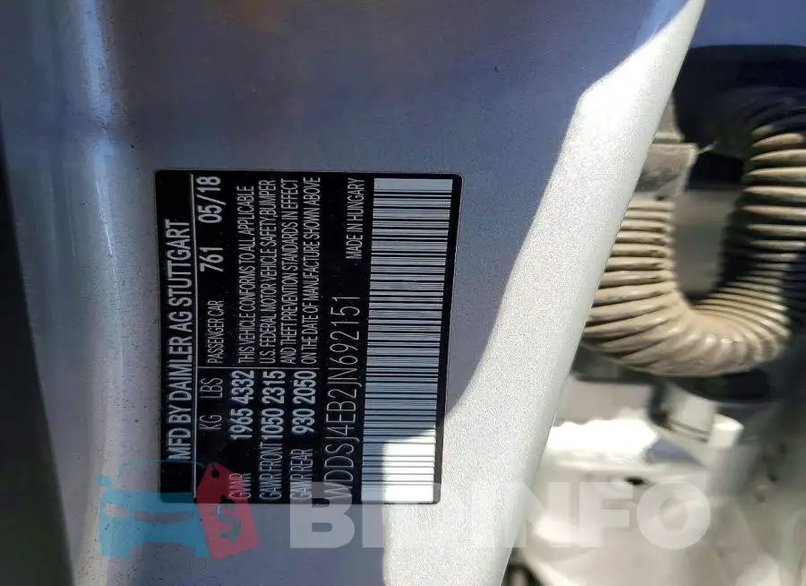 WDDSJ4EB2JN692151 Photo# 12