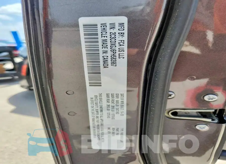2C3CDXGJ6PH583967 Photo# 13