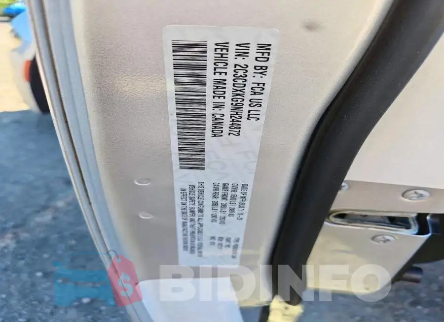 2C3CDXKG9NH244872 Photo# 12