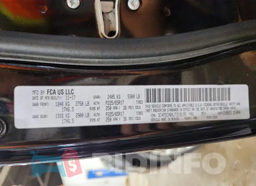 3C4PDCABXJT218195 Photo# 13