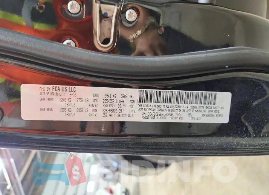3C4PDDEG6HT502235 Photo# 13
