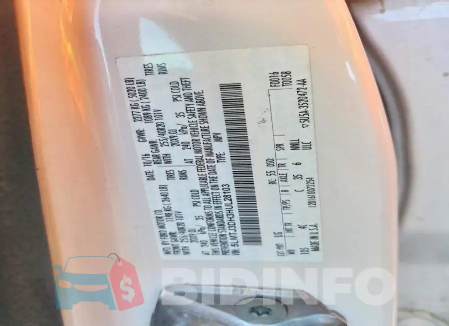 5LMTJ3DH3HUL28103 Photo# 12