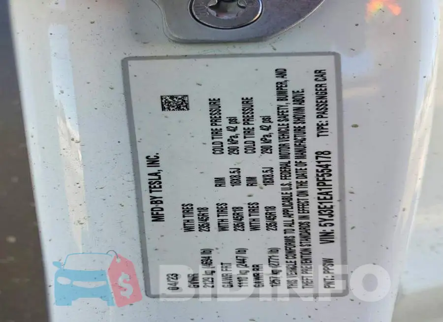 5YJ3E1EA1PF554178 Photo# 12