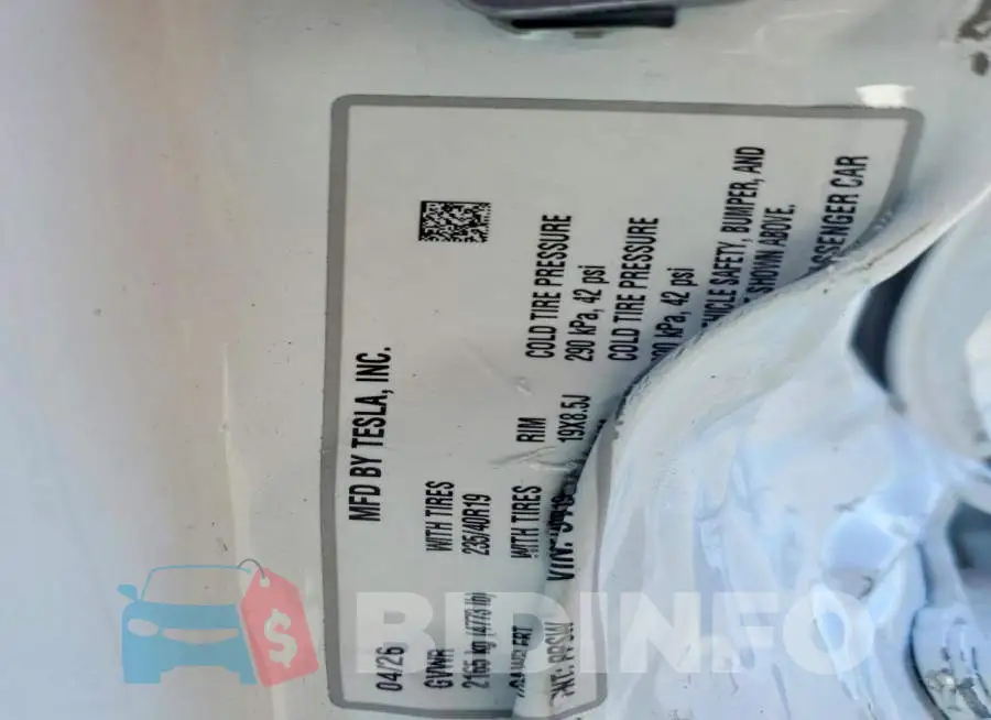 5YJ3E1EA4TF176285 Photo# 12
