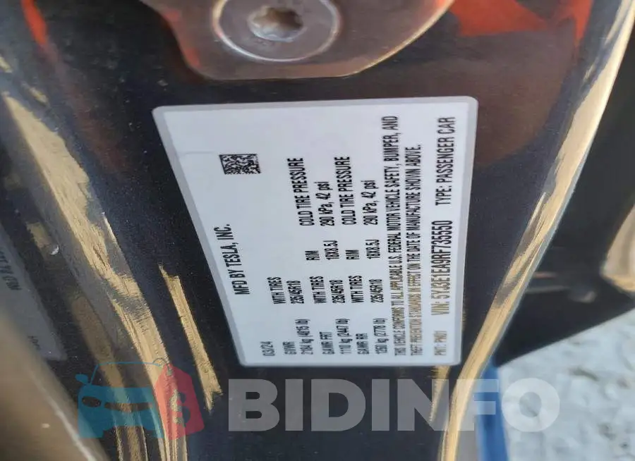 5YJ3E1EA9RF735550 Photo# 12
