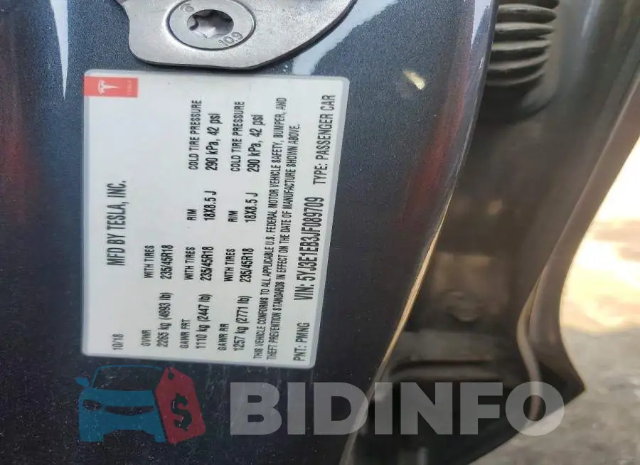 5YJ3E1EB3JF089709 Photo# 12