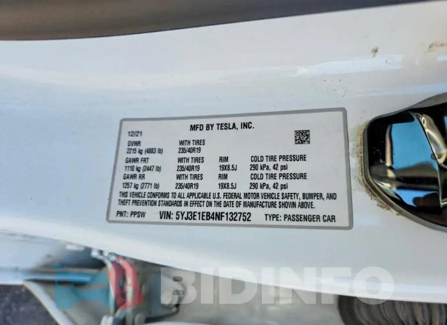 5YJ3E1EB4NF132752 Photo# 12