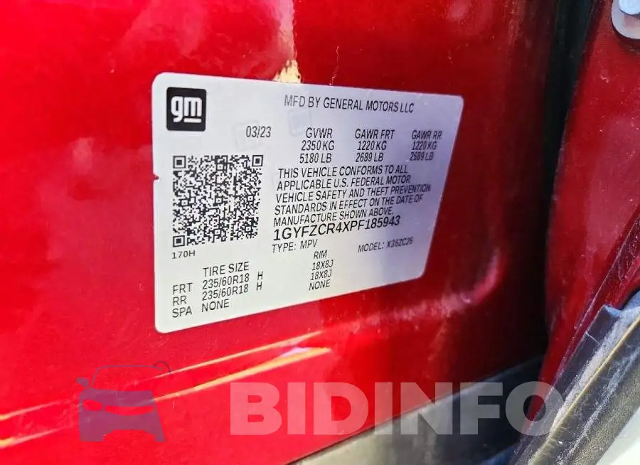 1GYFZCR4XPF185943 Photo# 12